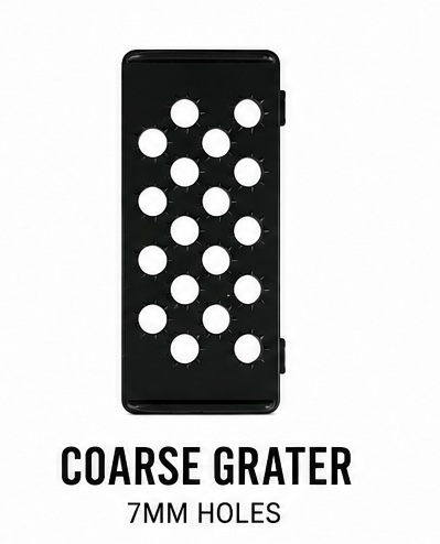 Coarse grater insert with 7 mm holes