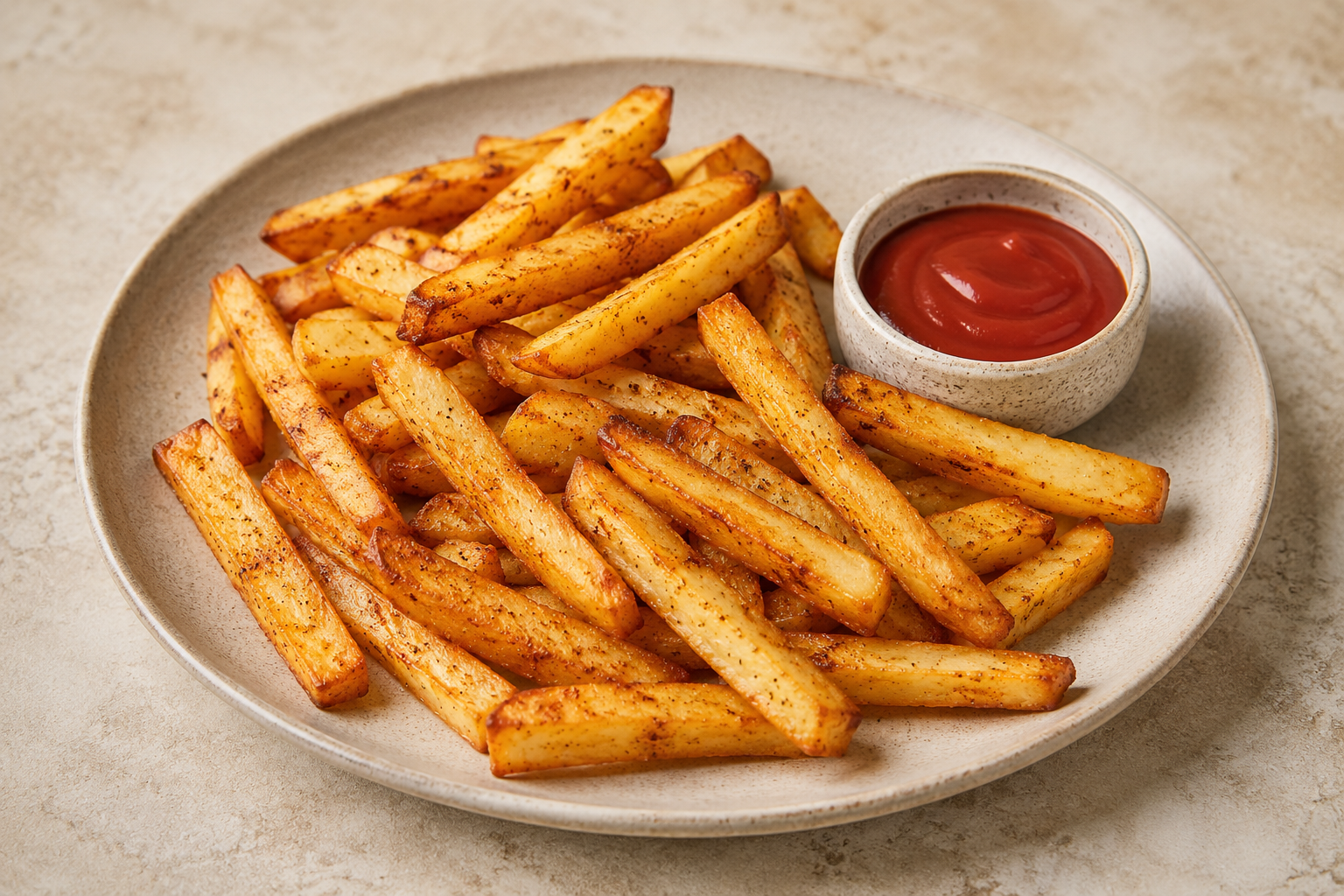 Crispy homemade potato fries